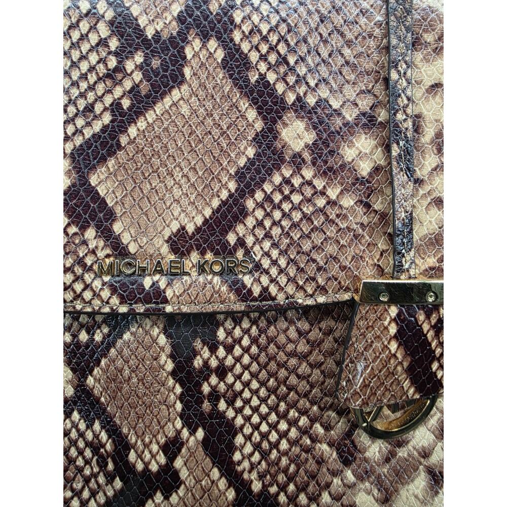 Michael Kors Ava Medium Python Snake Leather Cros… - image 7